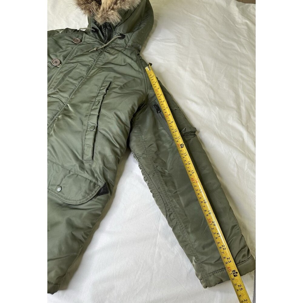 Spiewak N-3B Parka Mens 32 S Green Extreme Cold Weather Hooded Fur Trim Made USA - Picture 10 of 11